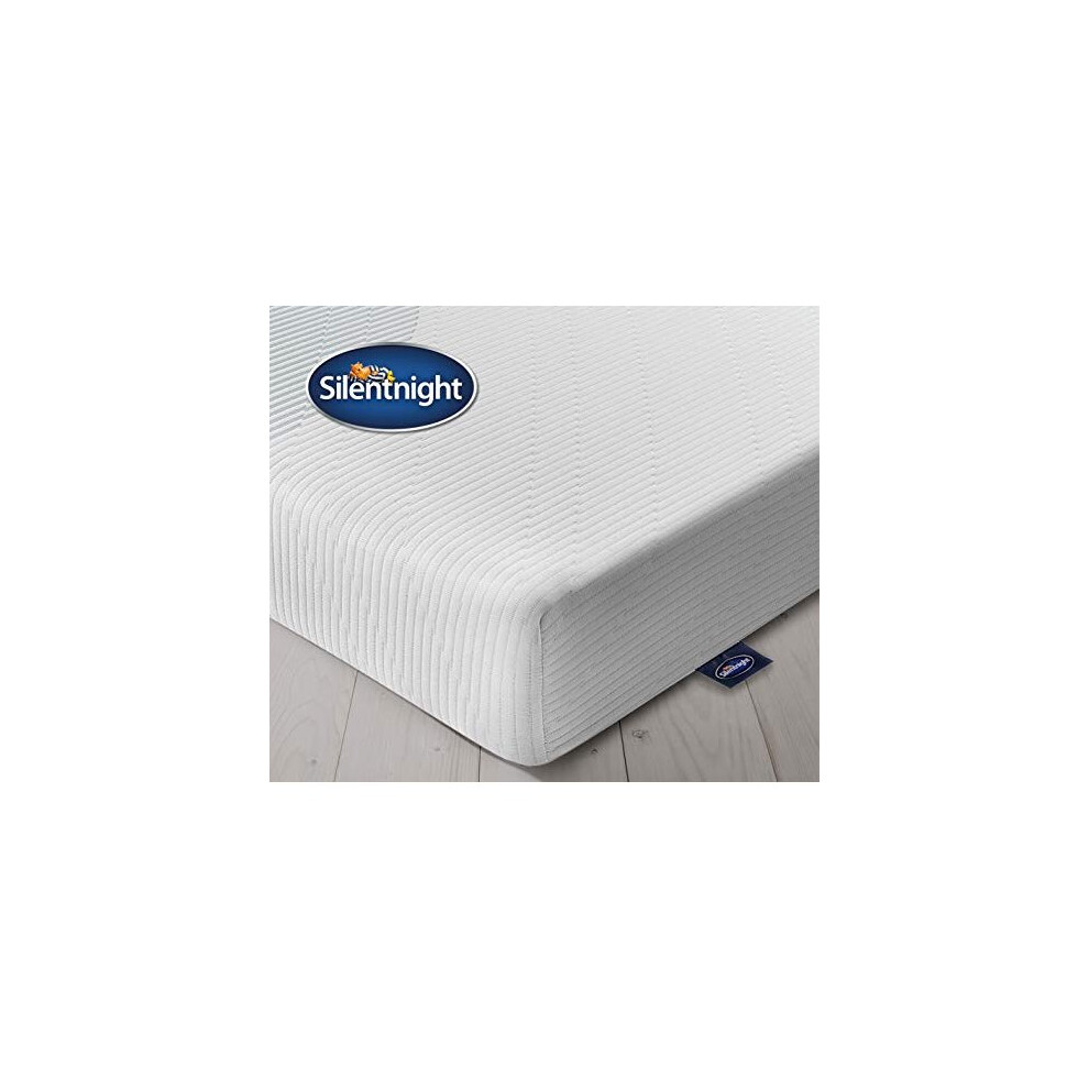 Silentnight 3 Zone Memory Foam Rolled Mattress | Made In The Uk |Medium |Euro Single
