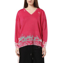 (S) DIESEL M SPORT Womens Dress V Neck Pullover Pink Tops