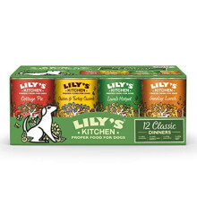 Lily's Kitchen - nourriture humide naturelle en conserve pour chiens adultes, recettes classiques, emballage multiple (12 x 400 g en conserve)