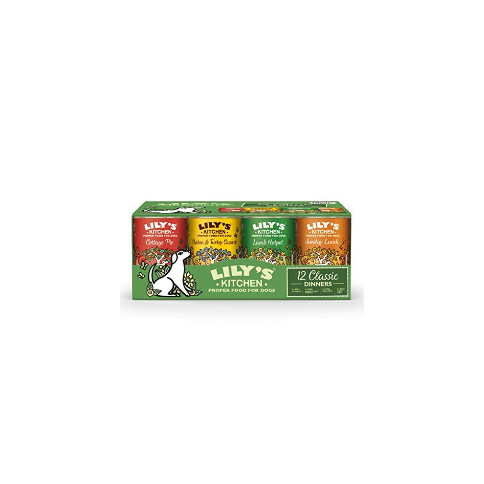 Lily's Kitchen Classic Dinner Multipack Wet Dog Food (12 x 400g)