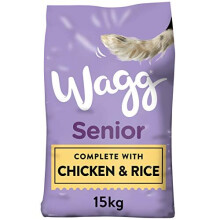 Wagg Senior Chicken and Rice Complete Dry Dog Food, 15 kg