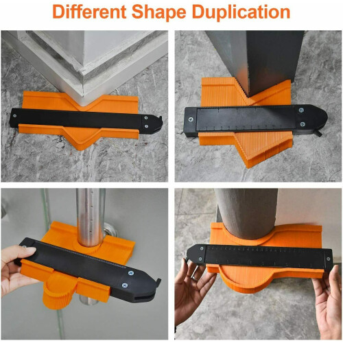 10'' Upgrade Saker Contour Gauge Profile Tool Contour Duplicator ABS With 2 Lock 1