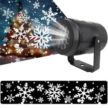 (UK) Christmas LED Moving Laser Snow Snowflake Xmas Party Projector Light
