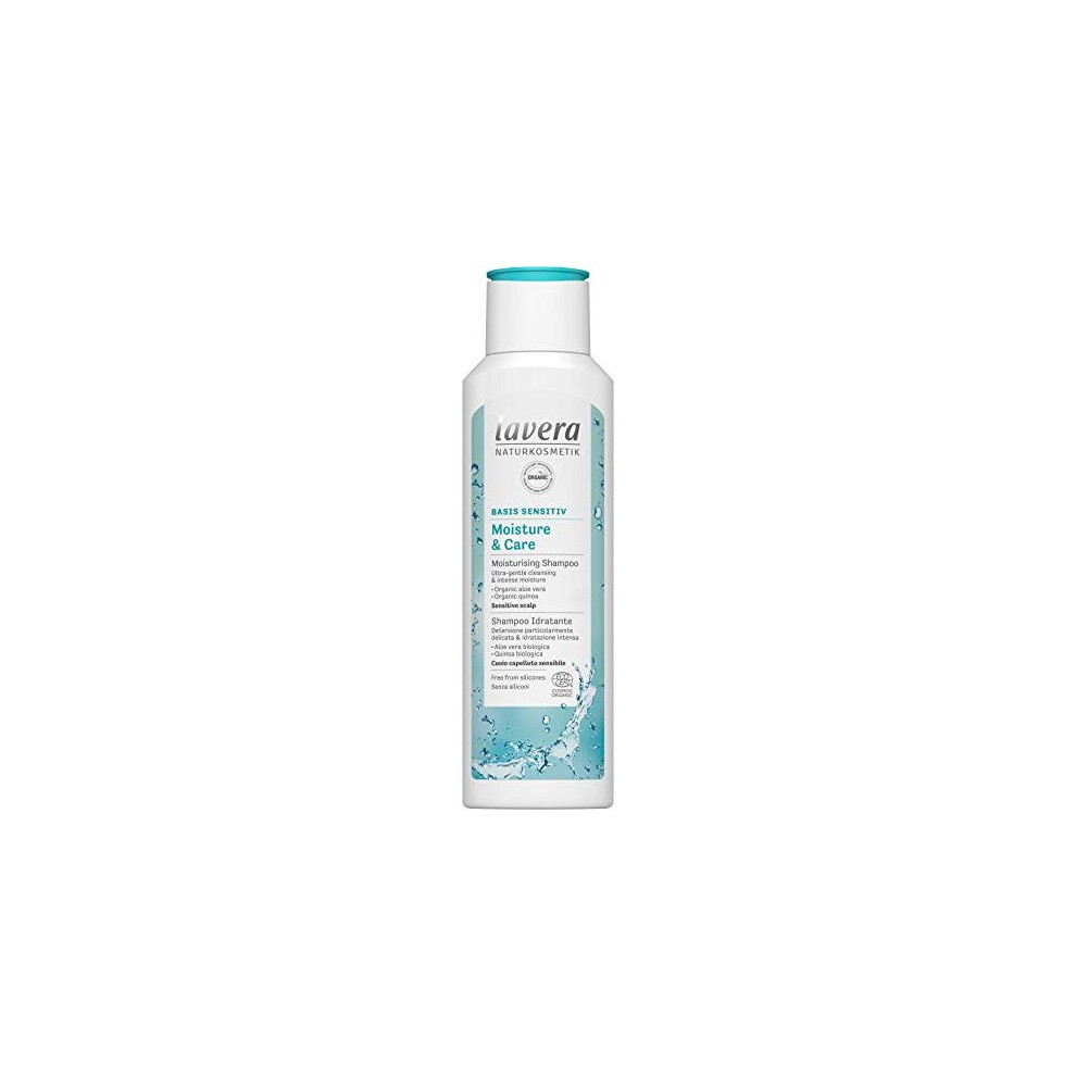Lavera Naturkosmetic Lavera Shampoo Basis Sensitiv Moisture And Care Moisturising Shampoo Hair Care Natural Cosmetics Vegan Certified 250Ml