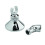 Nuie A310A Wall Bracket & Elbow Silver 1