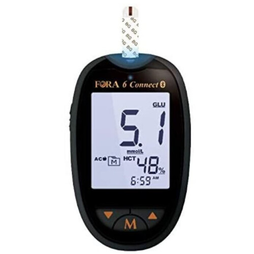 (Meter & 3in1 Strips) Professional home blood testing kit