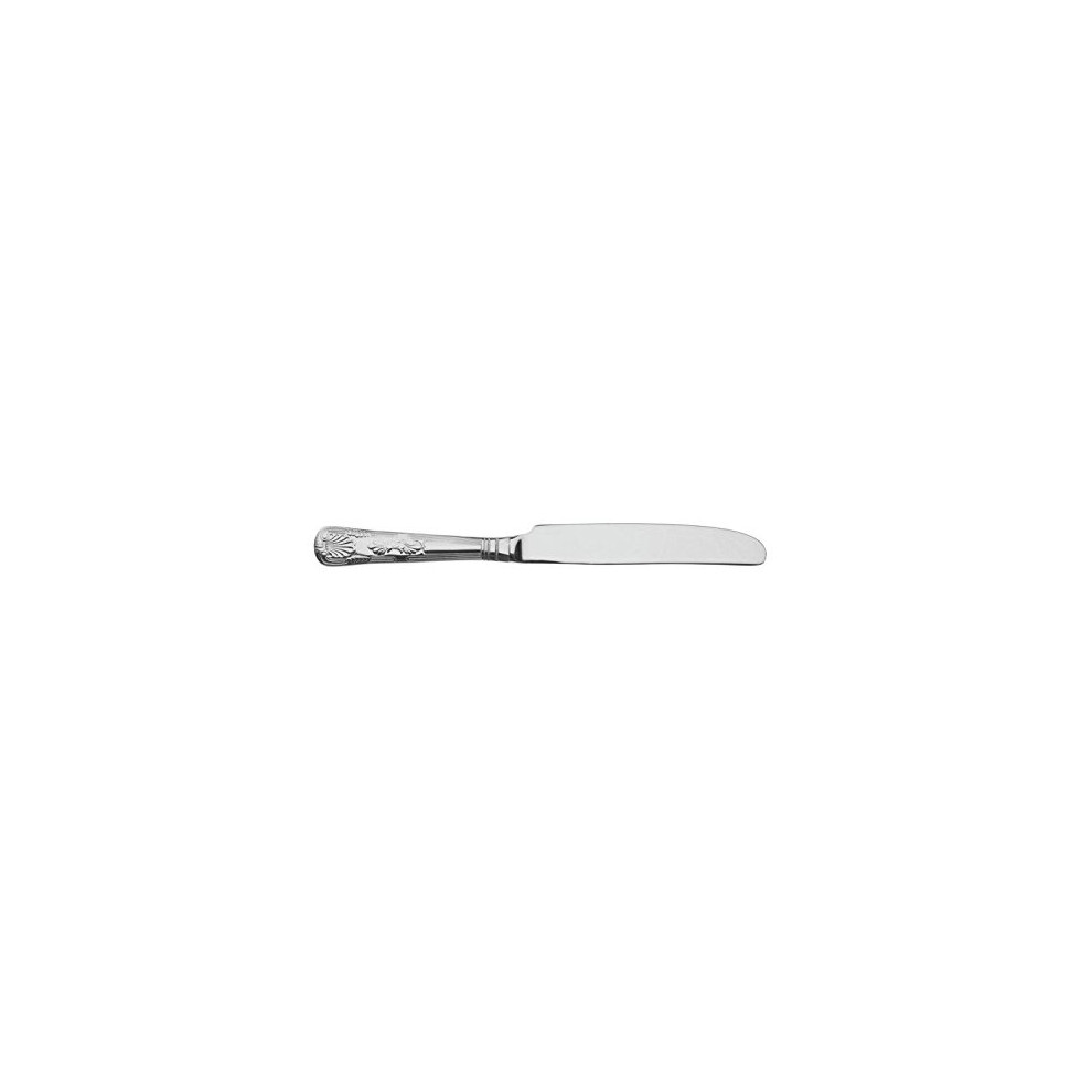 Grunwerg Kings Pattern Dessert Knives, 18/0 Stainless Steel, Mirror Finish - Everyday Parish Cutlery (Pack Of 12)