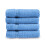 (Cornish Blue) Allure Zero Twist Egyptian Cotton 4 Pack Face Cloths Flannels 1