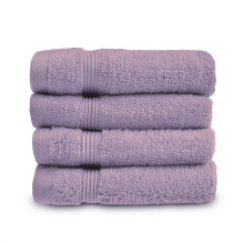 (Heather) Allure Zero Twist Egyptian Cotton 4 Pack Face Cloths Flannels