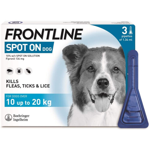 FRONTLINE FRONTLINE Spot On for Medium Dogs, 10-20kg, 3 Pipettes