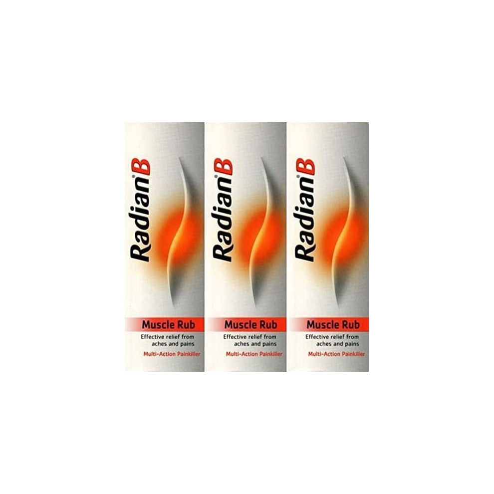 Radian B Muscle Rub 100 grams x 3 Packs