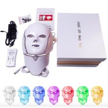 7 colore LED maschera facciale bellezza pelle fotone terapia luce rughe acne stringere strumento pelle