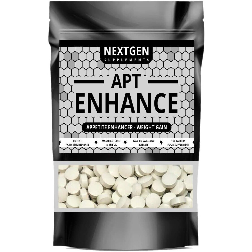 APT Enhance Appetite Enhancer Stimulant - Max Strength Appetite Boosting Pills - Proven Natural Formula - Helping You to Eat More & Gain Weight | 100