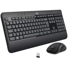 Logitech MK540 Wireless Keyboard and Mouse Combo for Windows, 2.4 GHz Wireless with Unifying USB-Receiver, Wireless Mouse, Multimedia Hot Keys, 3-Year