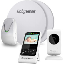 New Babysense Baby Breathing Movement and Video Monitor - Models: Babysense 7 + V24R- Bundle Pack - 2 in 1