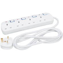 PowerMaster 341158 Switched Extension Lead 4-Gang 2m