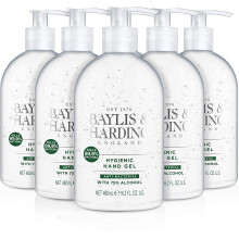 Baylis & Harding Anti-bacterial Unfragranced Hand Sanitiser Gel, 480ml, Pack of 6