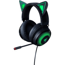 Razer Kraken Kitty Quartz Edition - Cat Ears USB Gaming Headset, Chroma Lighting, Wired for Cross-Platform Gaming for PC, PS4, Xbox One & Switch, 50mm