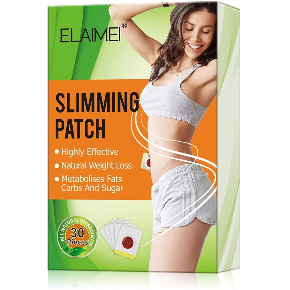 Aliver 30Pcs Slimming Patch, Slimming Wonder Patch, Weight Loss Sticker, Slimming Tightening Sticker, Belly Fat Burner,Body Fat Burner For Beer Belly, Bucket