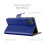 (Blue) For OPPO Reno4 Z 5G Leather Wallet Case 3