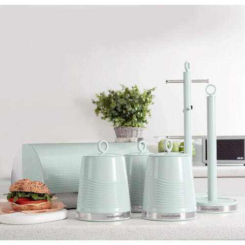 Morphy Richards 976007 Dune Storage, Tea Coffee Sugar Set, Sage Green