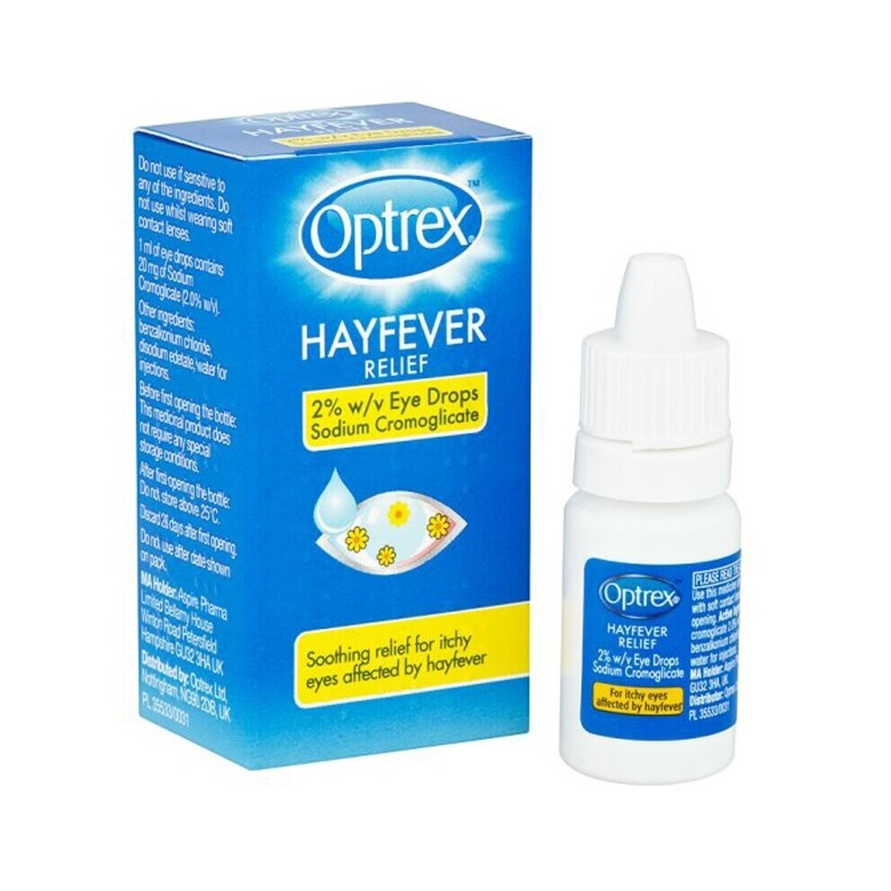 Optrex Hayfever Relief - Sodium Cromoglicate 2% w/v - 10ml