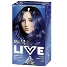 Schwarzkopf Live Permanent Urban Metallics Intense Colour - Blue Mercury U67
