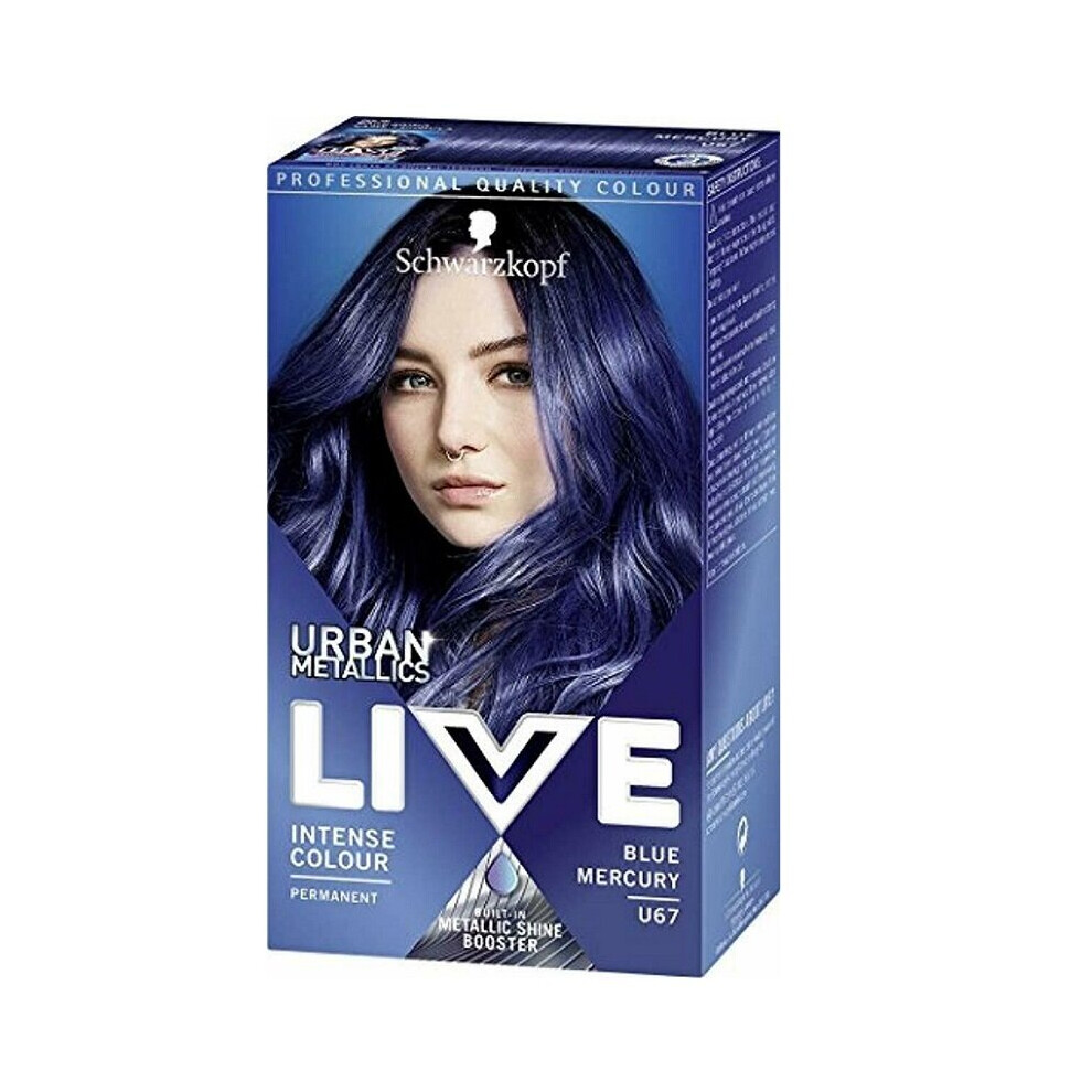 Schwarzkopf Live Permanent Urban Metallics Intense Colour - Blue Mercury U67