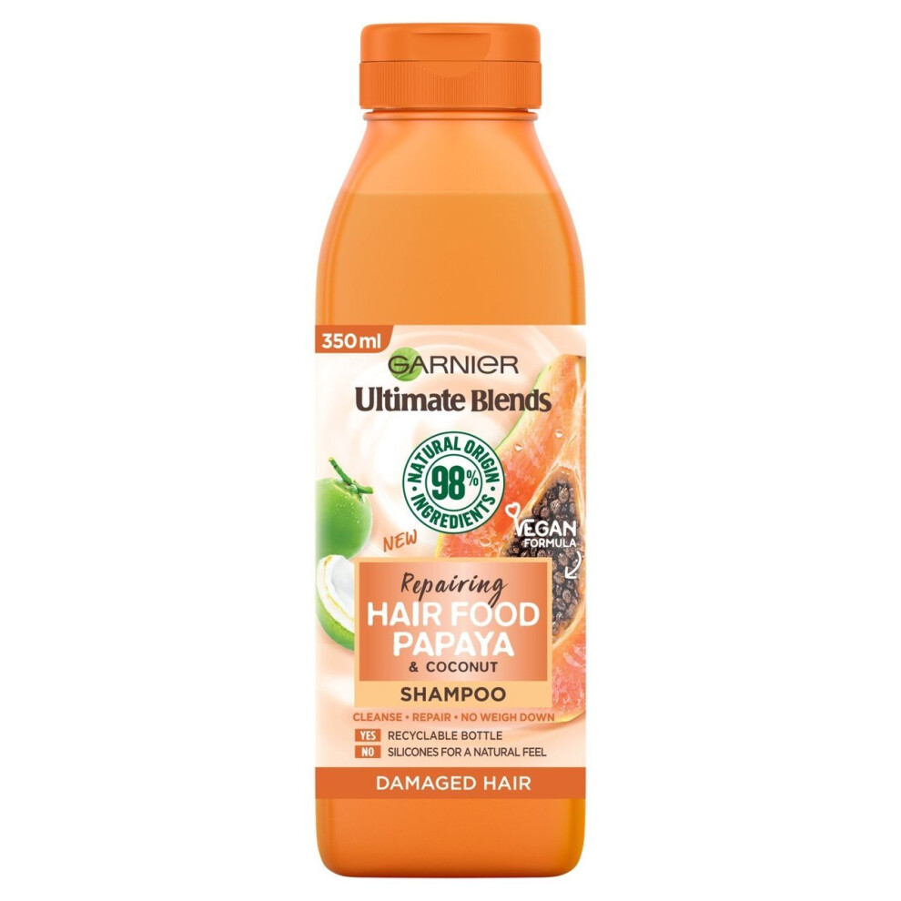 Garnier Ultimate Blends Repairing Hair Food Papaya & Coconut Shampoo - 350ml