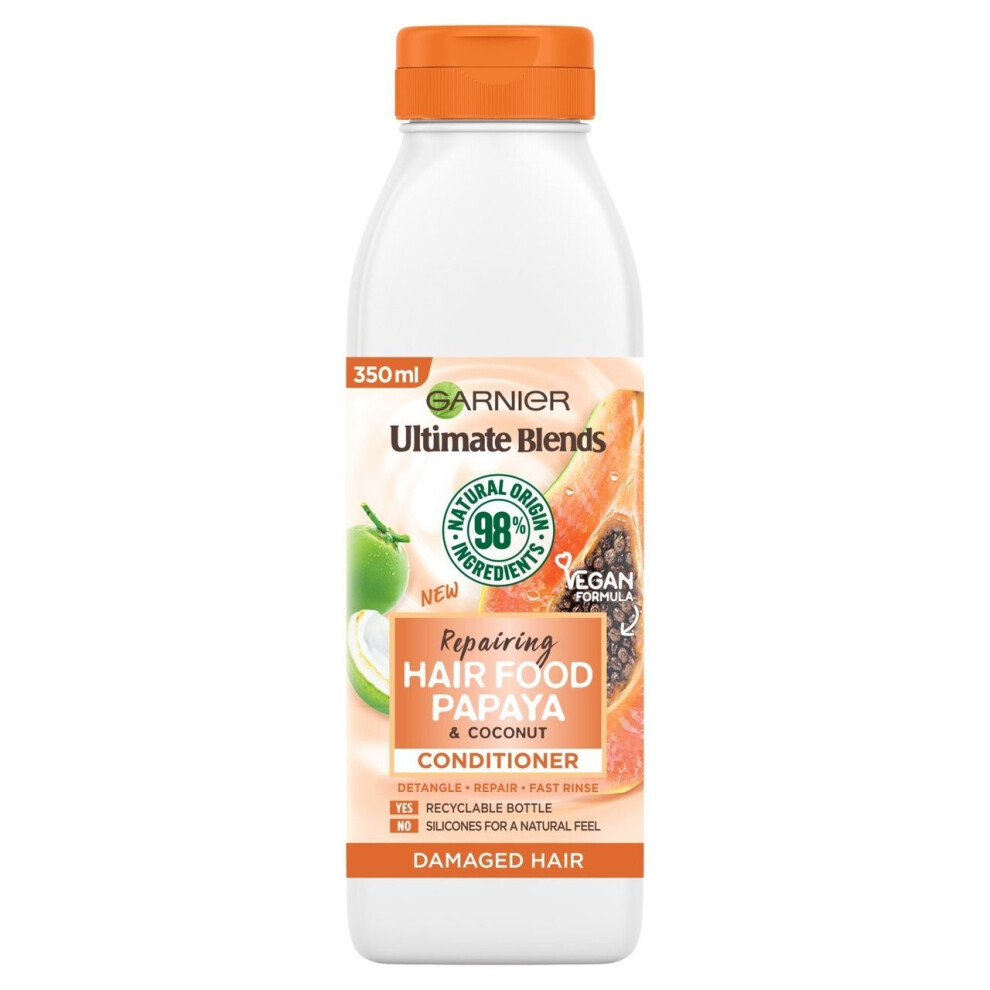 Garnier Ultimate Blends Repairing Hair Food Papaya & Coconut Conditioner - 350ml