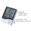 Digital Display LCD Clock Thermometer Temperature Humidity Bedside Bedroom NEW 7