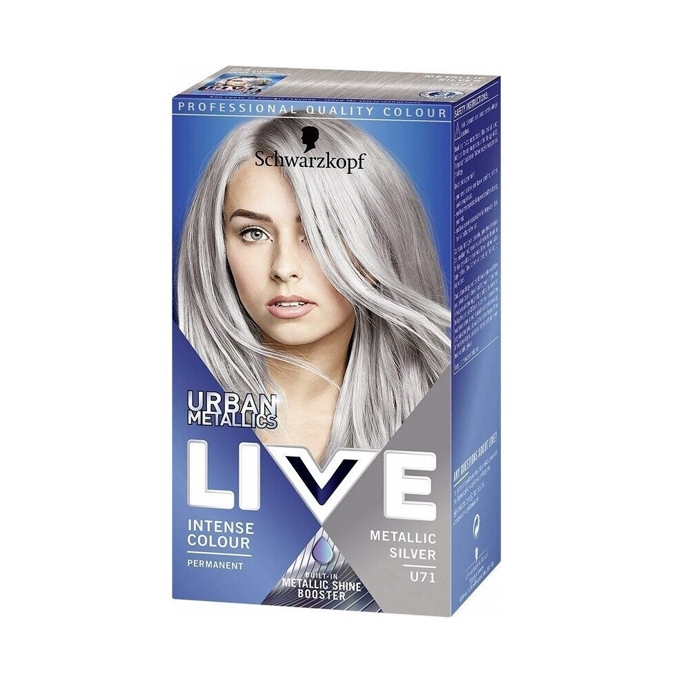 Schwarzkopf Live Permanent Urban Metallics Intense Colour - Metallic Silver U71