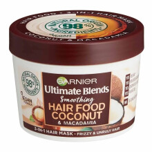 Garnier Ultimate Blends Smoothing Hair Food Coconut & Macadamia 3-in-1 Hair Mask - 390ml