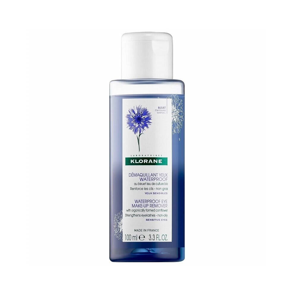 Klorane Waterproof Eye Makeup Remover With Cornflower 100ml