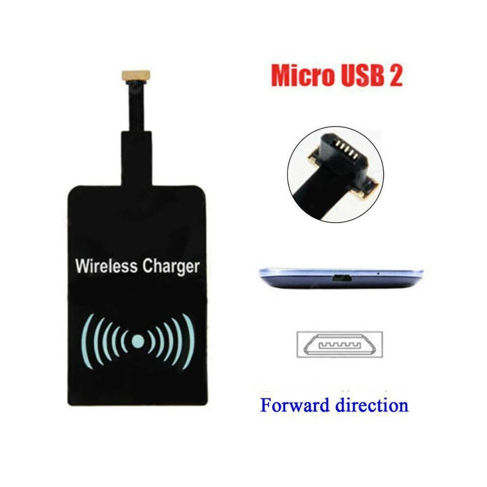 (Android Receiver - Forward Direction) Qi Wireless Charging Charger Receiver Adaptor Card Module For Iphone Samsung 795340110303