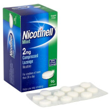Nicotinell Mint 2mg Compressed Nicotine Lozenge - 96 Extra Strength Lozenges - Sugar Free