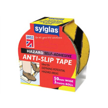 Sylglas Anti-Slip Tape 50mm x 3m Black & Yellow SYLASTBLY