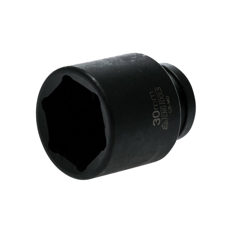 Teng Impact Socket Hexagon 6 Point 1/2in Drive 30mm