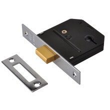 UNION ES-DL Essentials 3 Lever Mortice Deadlock Chrome 65mm 2.5" Visi