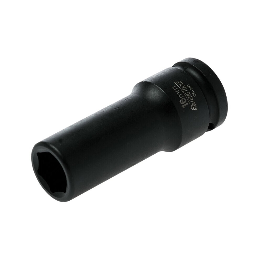 Teng Deep Impact Socket Hexagon 6 Point 1/2in Drive 16mm