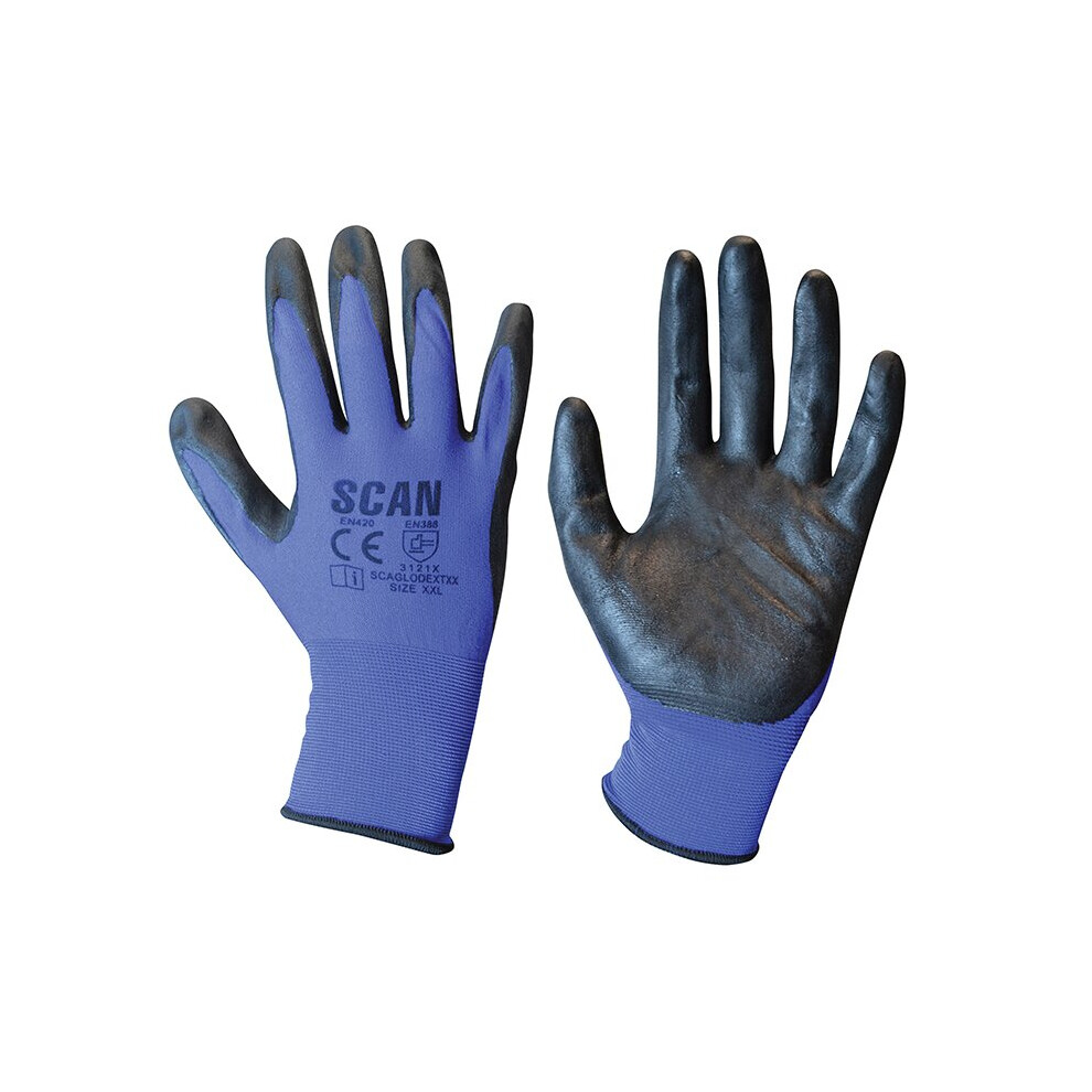 Scan Max. Dexterity Nitrile Gloves - () Extra Extra Large
