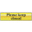 Scan Please Keep Closed - Polished Brass Effect 200 x 50mm SCA6019 1