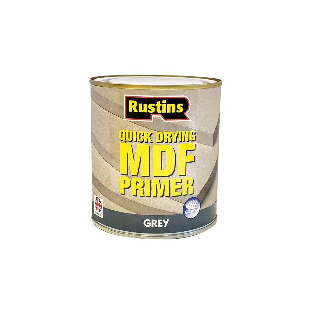 Rustins Quick Drying MDF Primer Grey 500ml