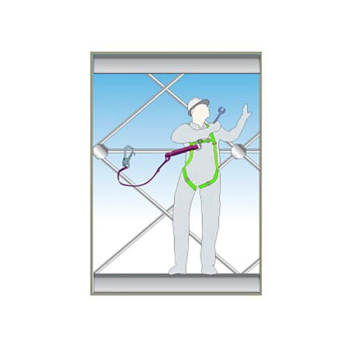 Scan Fall Arrest Harness 2-Point Anchorage SCAFAHARN6 2