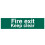 Scan Fire Exit Keep Clear text Only - PVC 200 x 50mm SCA5206 1
