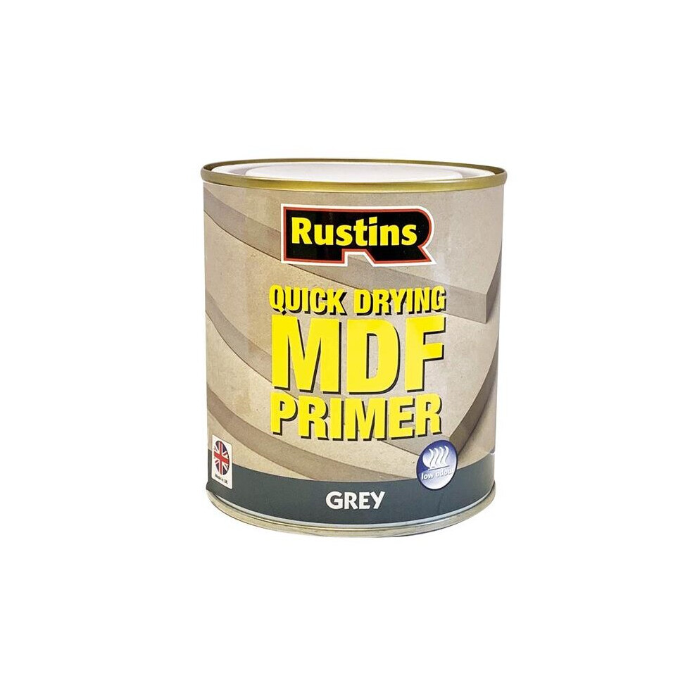 Rustins Grey Quick Drying Mdf Primer 250Ml
