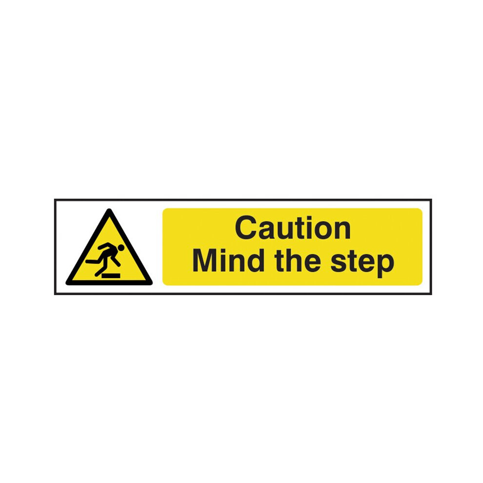 Scan Caution Mind The Step - PVC 200 x 50mm SCA5109