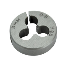 Faithfull HSS Straight Flute Split Die M5 x 0.8 (13/16 O.D)