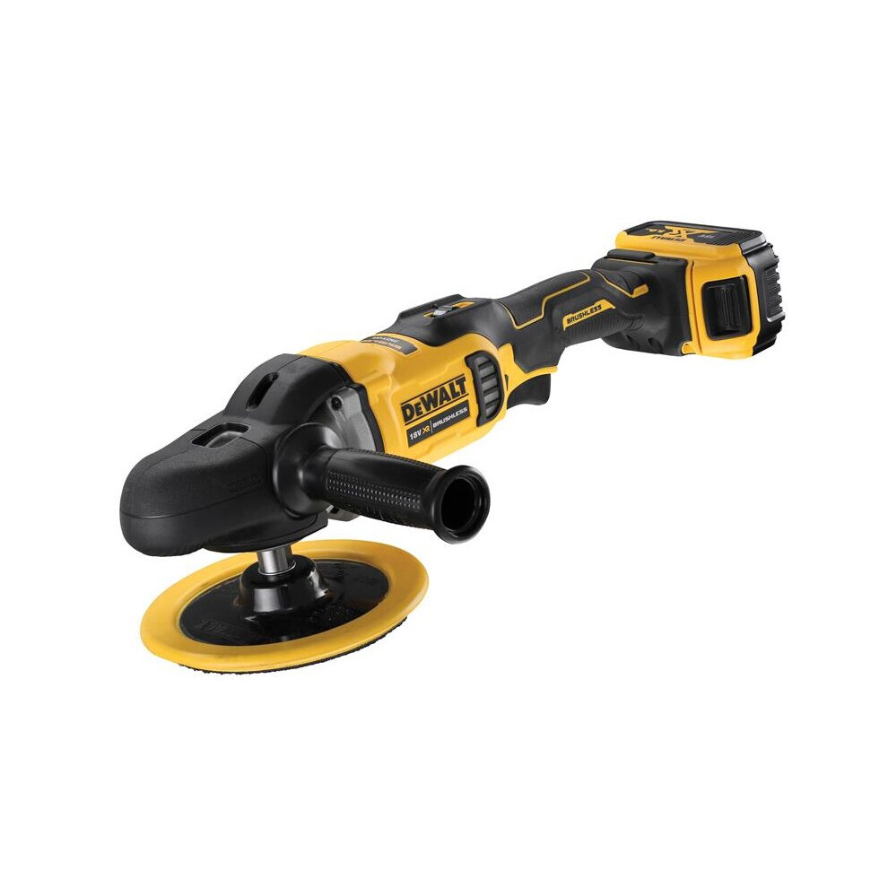 DEWALT DCM849P2 XR Brushless Rotary Polisher 180mm 18V 2 x 5.0Ah Li-ion