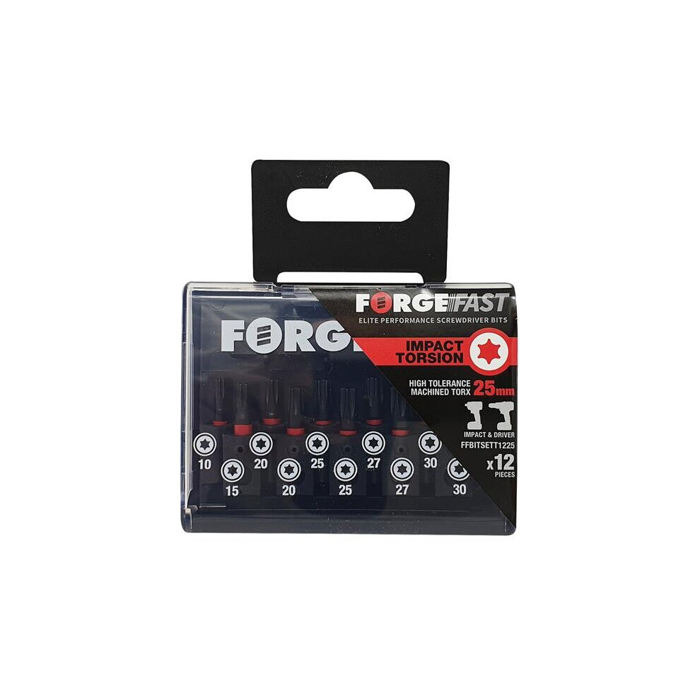 ForgeFix ForgeFast TORX® Compatible Impact Bit Set, 12 Piece FFBITSETT1225